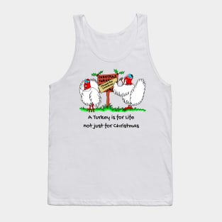 Turkeys in Lockdown Christmas Tank Top